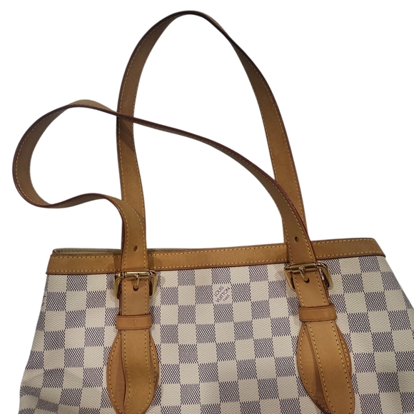 LOUIS VUITTON Damier Azur Hampstead MM Shoulder Hand Bag..w/COA !!!! - Picture 6 of 16